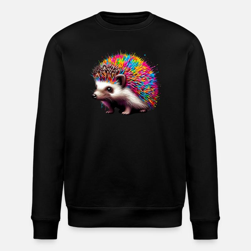 Igel - Stanley/Stella Unisex Bio-Sweatshirt ROLLER - Schwarz