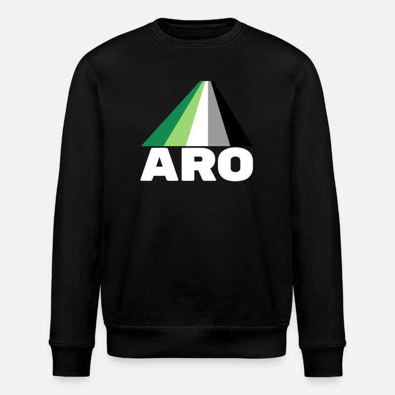 Aromantik, aromatisch, aro - Stanley/Stella Unisex Bio-Sweatshirt ROLLER - Schwarz