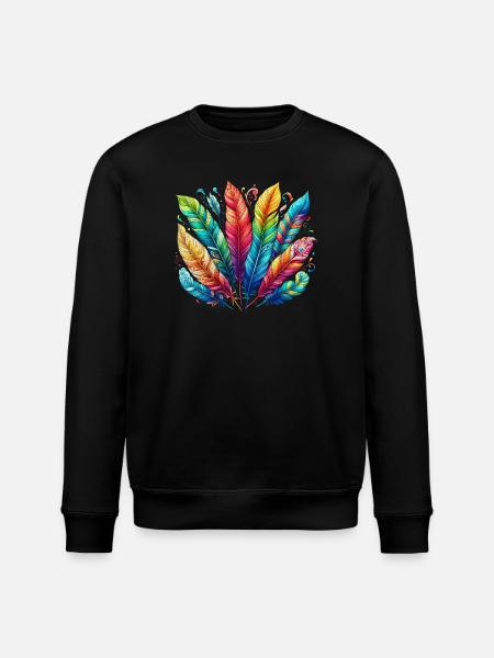 Feather Feather Pen Pens - Stanley/Stella ROLLER Unisex Organic Sweatshirt - black