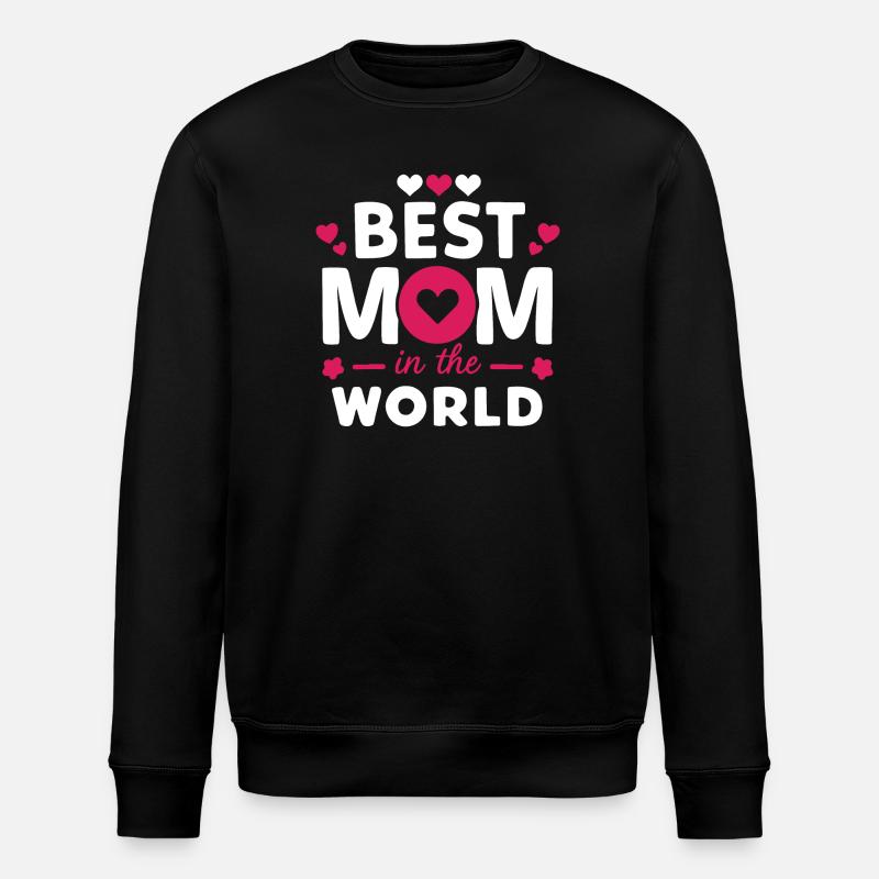 Beste Mutter der Welt - Stanley/Stella Unisex Bio-Sweatshirt ROLLER - Schwarz
