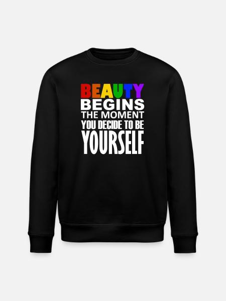 LGBTQIA+ - Stanley/Stella ROLLER Unisex Organic Sweatshirt - black