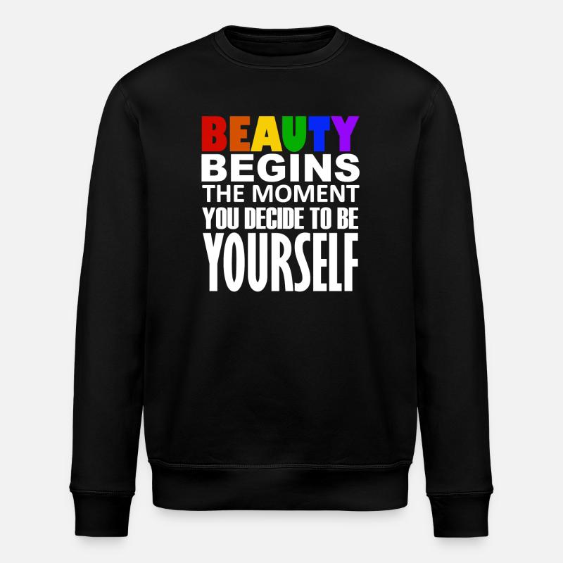 LGBTQIA+ - Stanley/Stella ROLLER Unisex Organic Sweatshirt - black