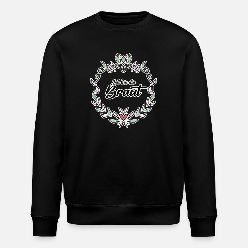Braut Motiv Form - Stanley/Stella Unisex Bio-Sweatshirt ROLLER - Schwarz