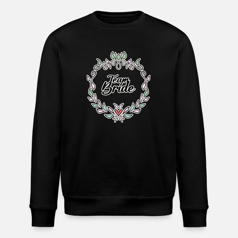 Team Braut - Stanley/Stella Unisex Bio-Sweatshirt ROLLER - Schwarz
