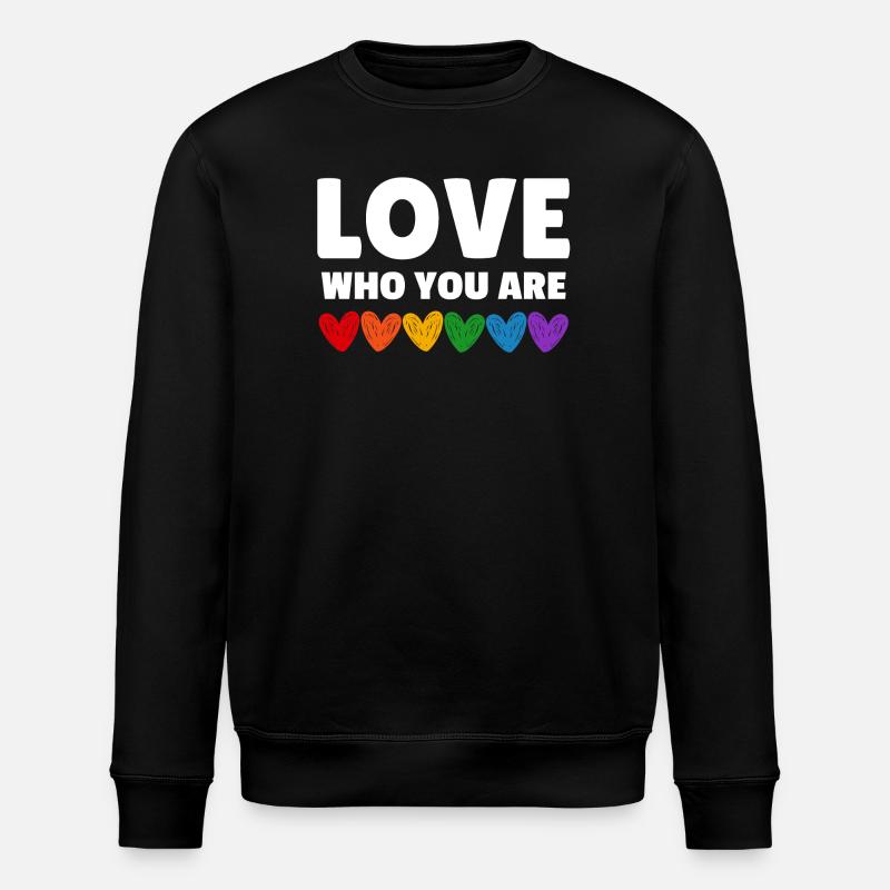 Lgbtqia. Aimez qui vous êtes - Sweat bio ROLLER Stanley/Stella Unisexe - noir