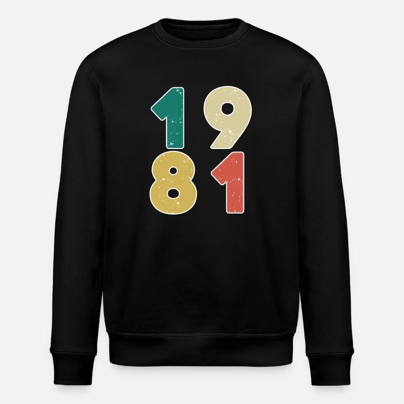 1981 - Year 1981 - Year 1981 - Stanley/Stella ROLLER Unisex Organic Sweatshirt - black