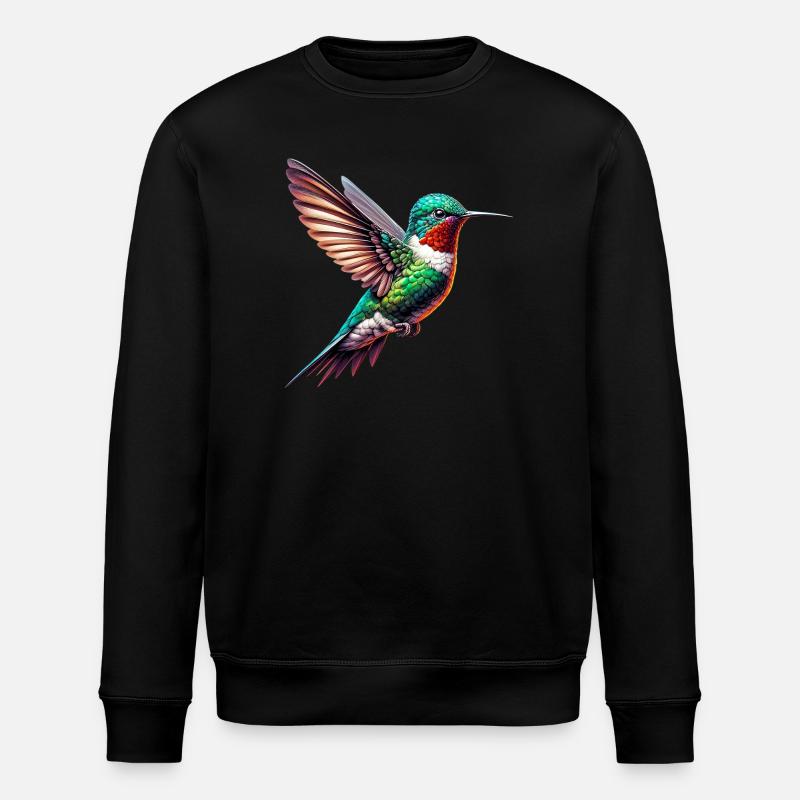 Hummingbird - Stanley/Stella ROLLER Unisex Organic Sweatshirt - black