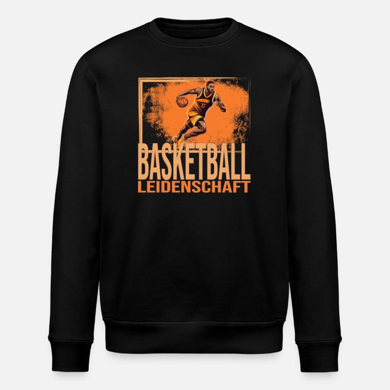 Basketball Leidenschaft - Stanley/Stella Unisex Bio-Sweatshirt ROLLER - Schwarz