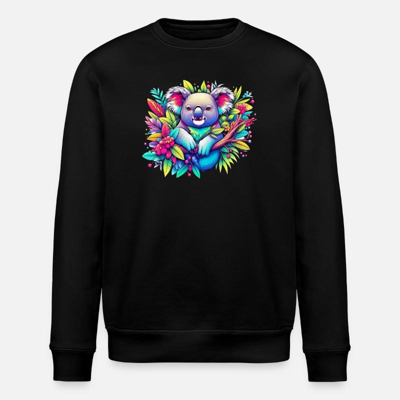 Koala - Stanley/Stella Unisex Bio-Sweatshirt ROLLER - Schwarz
