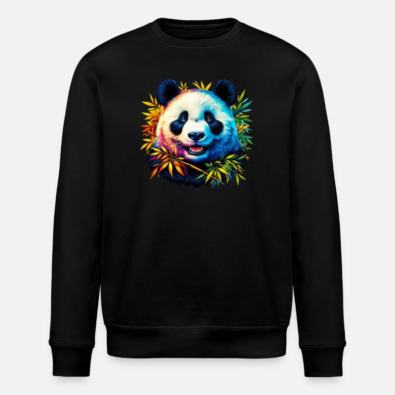 Panda - Sweat bio ROLLER Stanley/Stella Unisexe - noir