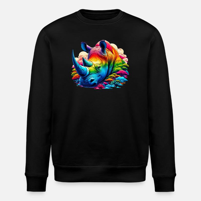 Rhinocéros - Sweat bio ROLLER Stanley/Stella Unisexe - noir