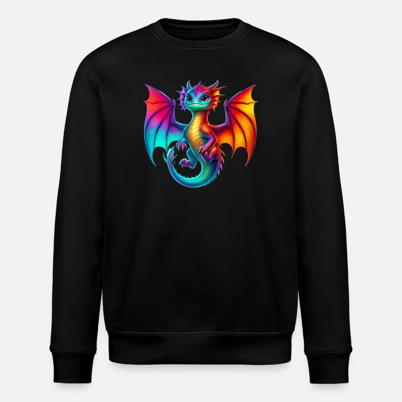 Drache - Stanley/Stella Unisex Bio-Sweatshirt ROLLER - Schwarz
