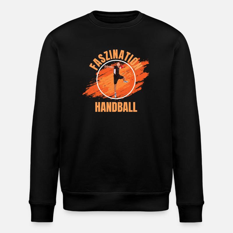 Faszination Handball - Stanley/Stella Unisex Bio-Sweatshirt ROLLER - Schwarz