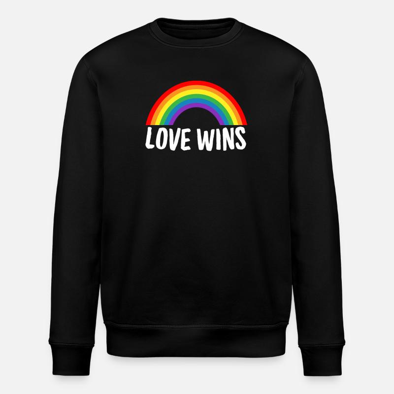 L’amour gagne - Sweat bio ROLLER Stanley/Stella Unisexe - noir