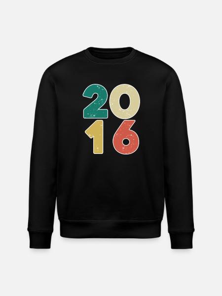 2016 - Year 2016 - Year 2016 - Stanley/Stella ROLLER Unisex Organic Sweatshirt - black