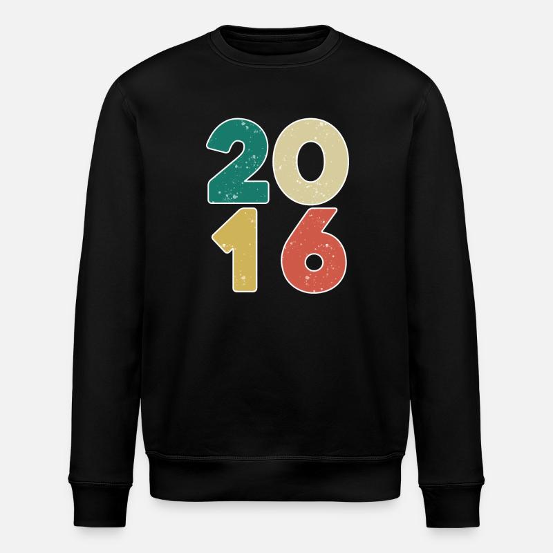 2016 - Year 2016 - Year 2016 - Stanley/Stella ROLLER Unisex Organic Sweatshirt - black