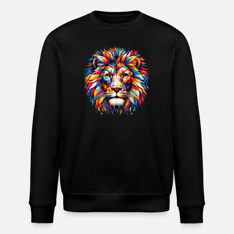 Lion - Stanley/Stella ROLLER Unisex Organic Sweatshirt - black