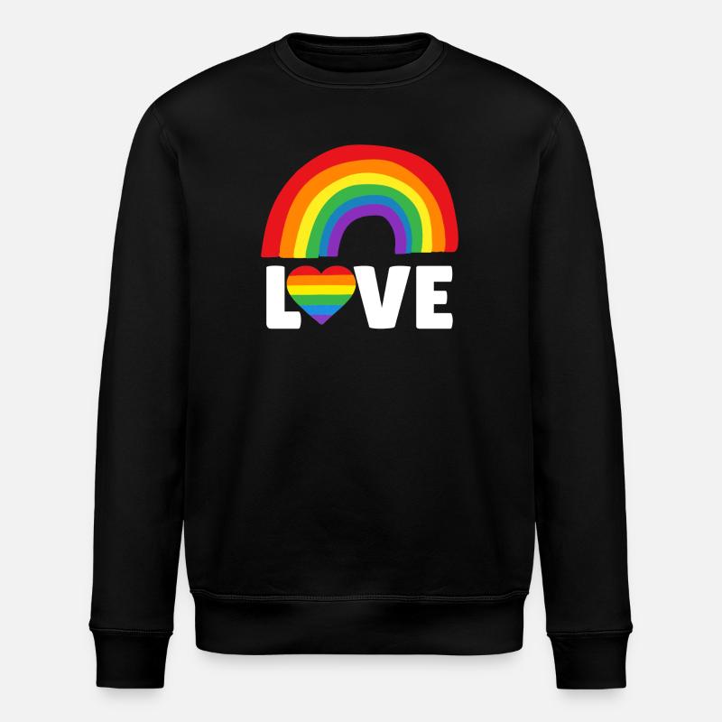 Liebe LGBTQIA - Stanley/Stella Unisex Bio-Sweatshirt ROLLER - Schwarz