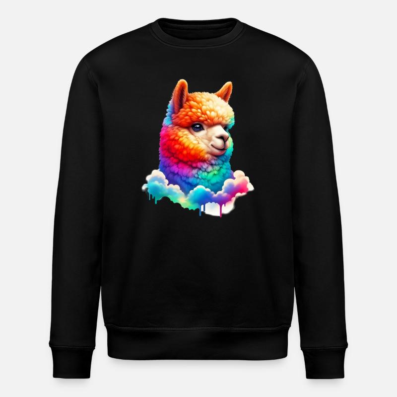 Alpaca - Stanley/Stella ROLLER Unisex Organic Sweatshirt - black