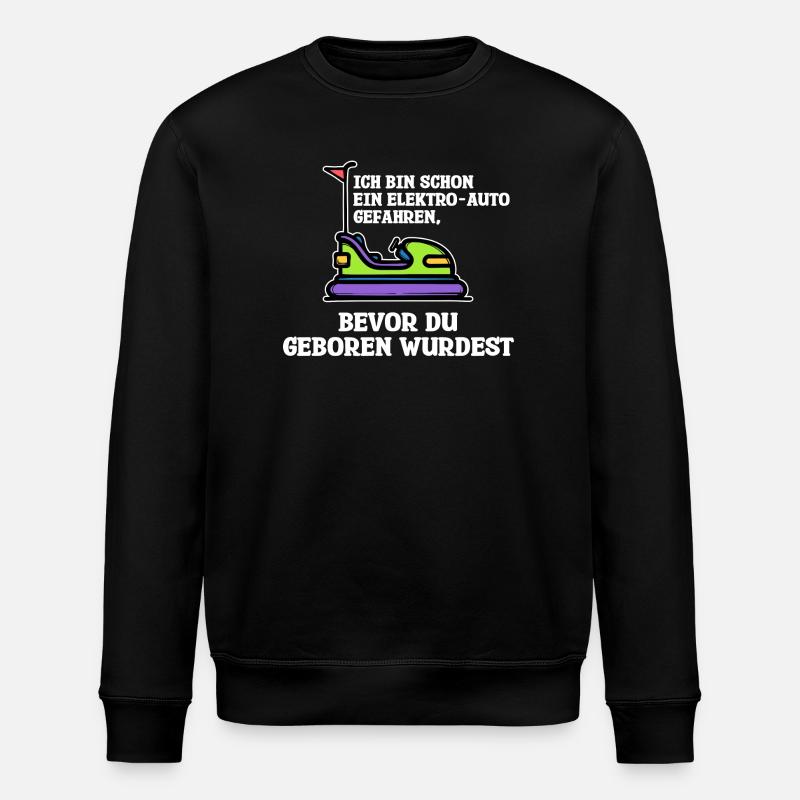Energiespeicher Tanken Statement E-auto Energie - Stanley/Stella Unisex Bio-Sweatshirt ROLLER - Schwarz