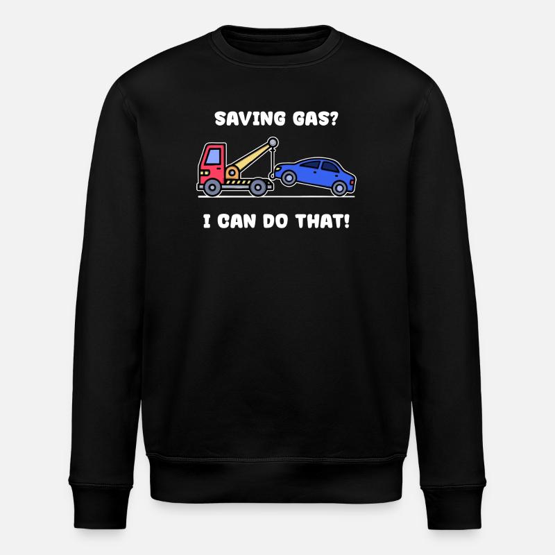 Auto Statement Tanken Energiespeicher Strom - Stanley/Stella Unisex Bio-Sweatshirt ROLLER - Schwarz