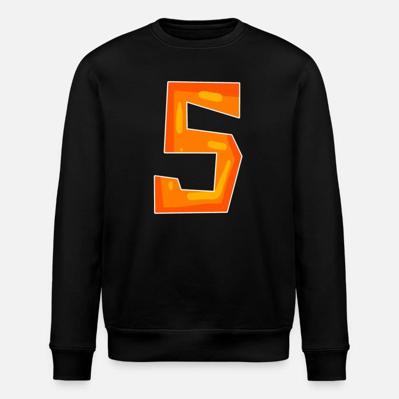 5 Orange - Stanley/Stella Unisex Bio-Sweatshirt ROLLER - Schwarz