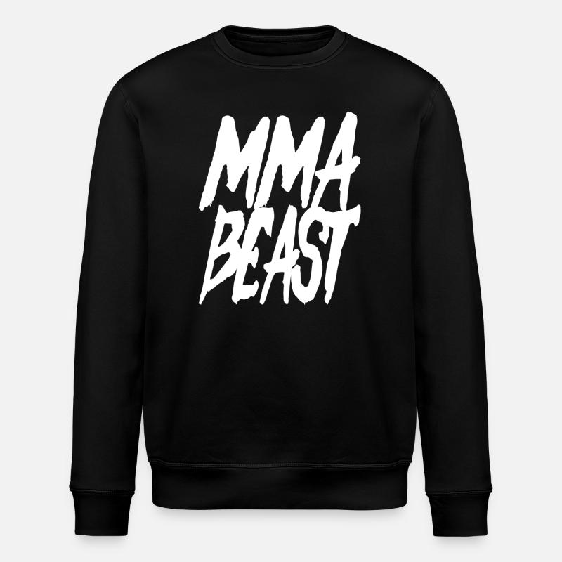 MMA Beast - cooles Kampfsport Design - Stanley/Stella Unisex Bio-Sweatshirt ROLLER - Schwarz