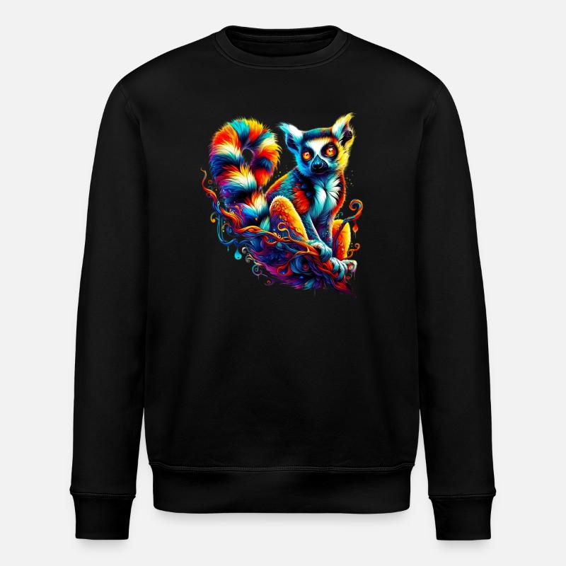 Lemur - Stanley/Stella Unisex Bio-Sweatshirt ROLLER - Schwarz