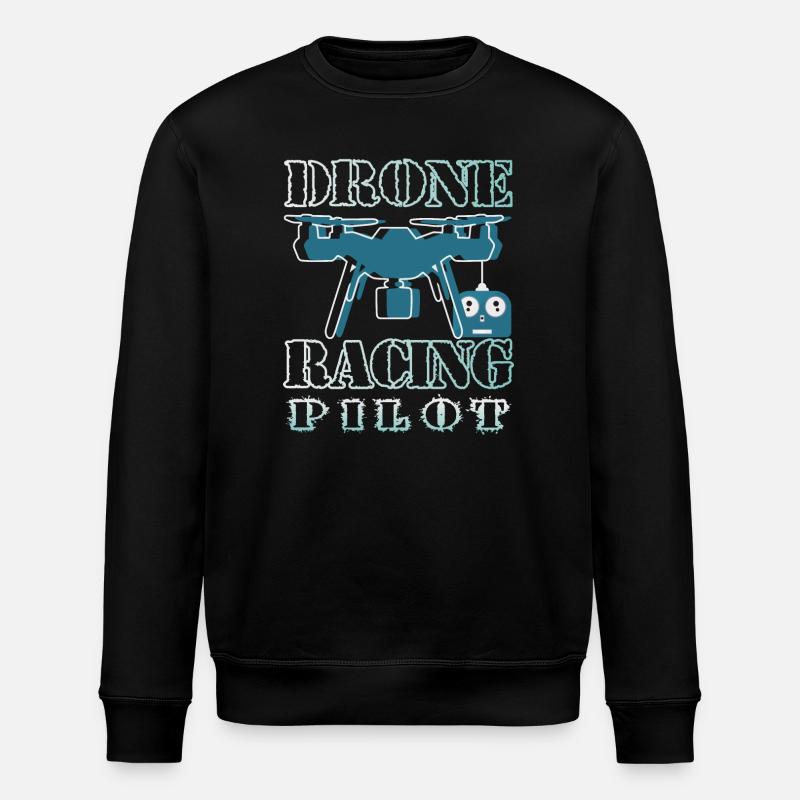 Drohnen Pilot - Stanley/Stella Unisex Bio-Sweatshirt ROLLER - Schwarz