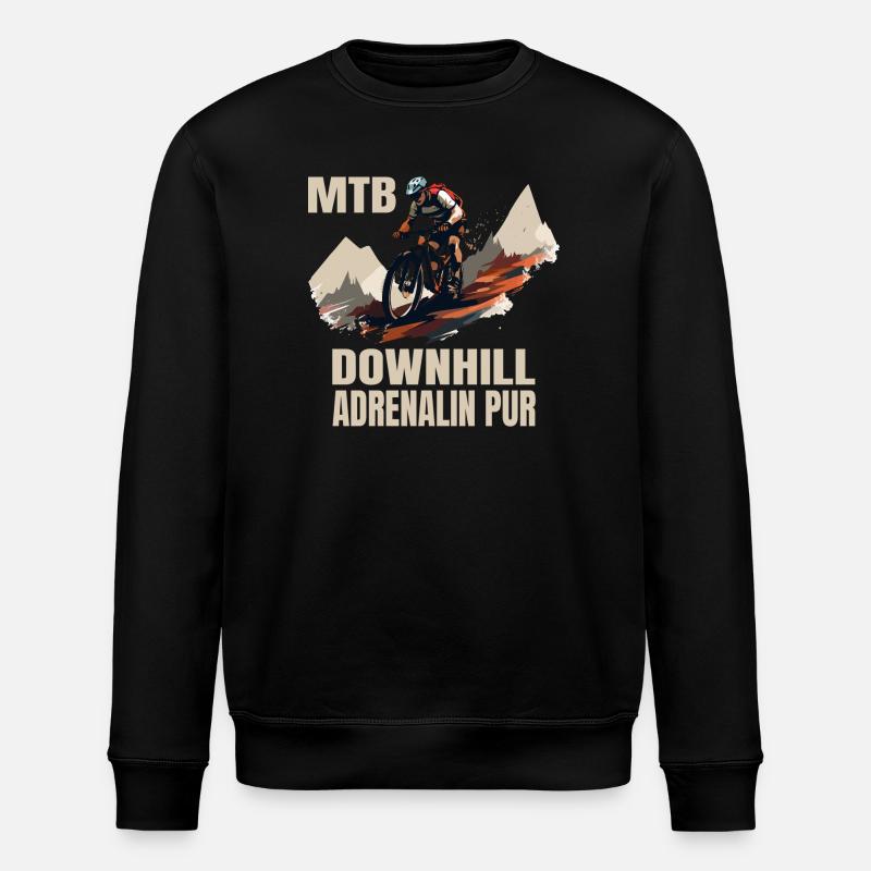 Downhill: Adrenalin pur - Stanley/Stella Unisex Bio-Sweatshirt ROLLER - Schwarz