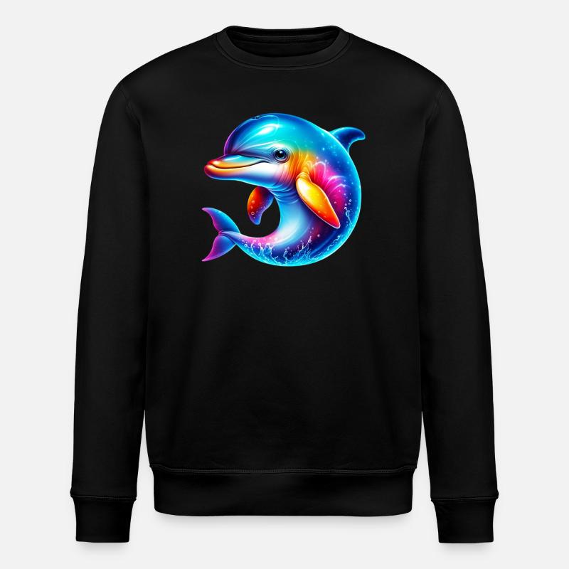 Delfin - Stanley/Stella Unisex Bio-Sweatshirt ROLLER - Schwarz