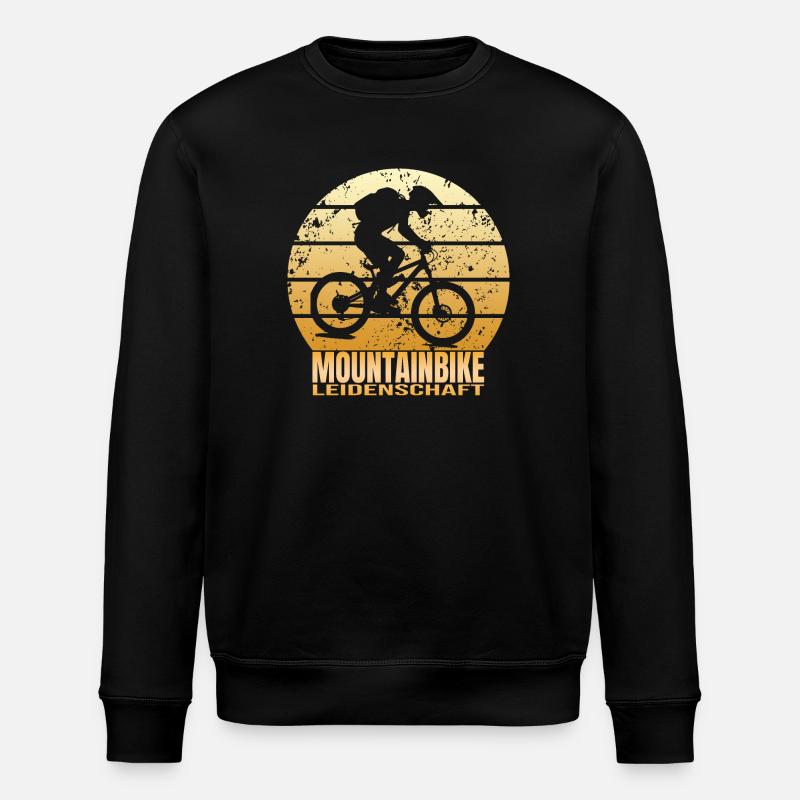 Mountainbike Leidenschaft - Stanley/Stella Unisex Bio-Sweatshirt ROLLER - Schwarz