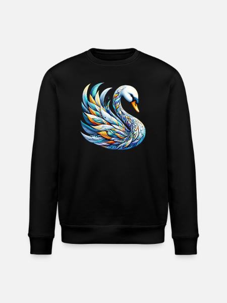 Swan - Stanley/Stella ROLLER Unisex Organic Sweatshirt - black