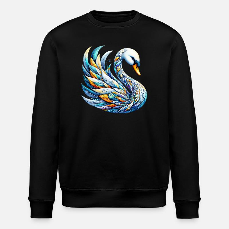 Swan - Stanley/Stella ROLLER Unisex Organic Sweatshirt - black