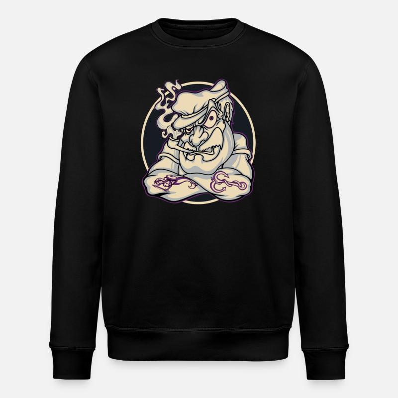 Capitan - Sweat bio ROLLER Stanley/Stella Unisexe - noir