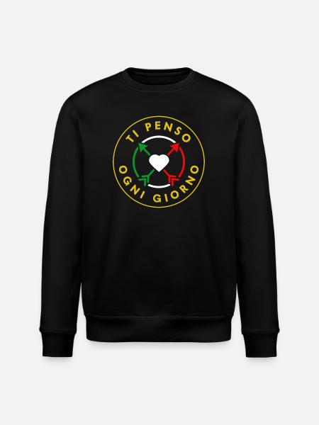 TI PENSO OGNI GIORNO - Stanley/Stella ROLLER Unisex Organic Sweatshirt - black