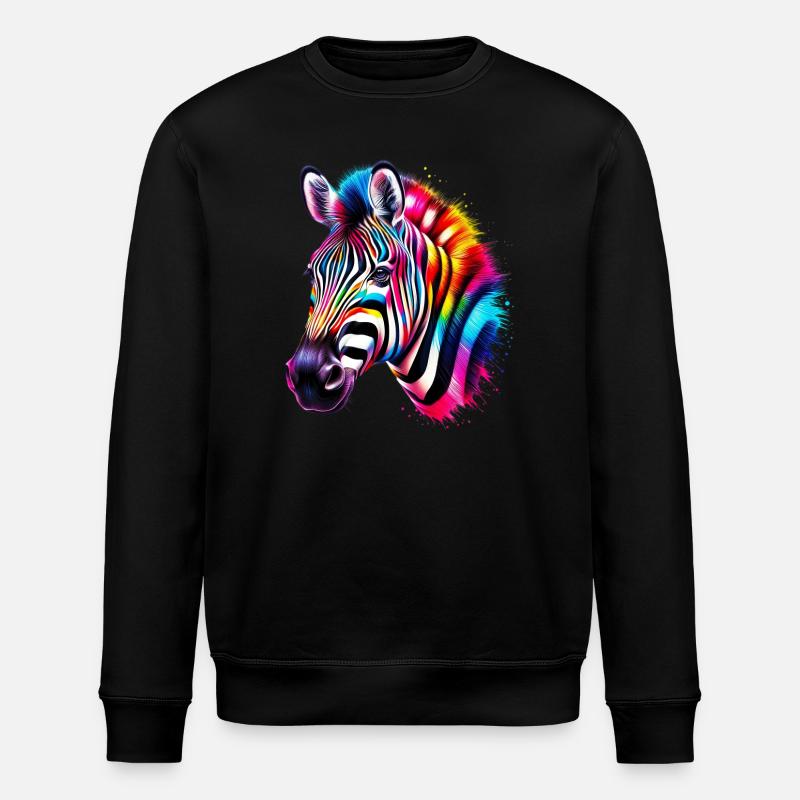 Zebra - Stanley/Stella Unisex Bio-Sweatshirt ROLLER - Schwarz