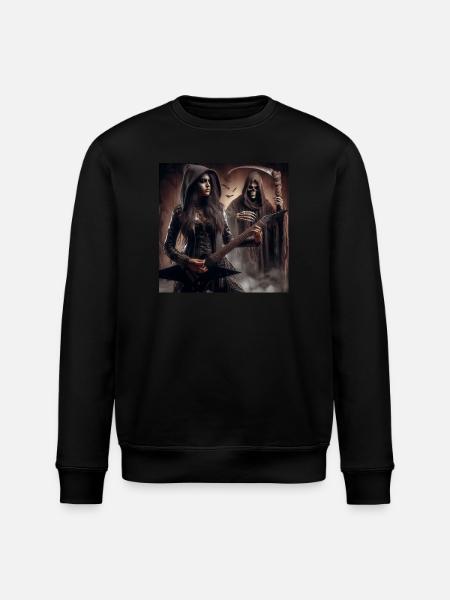 Guitariste et la faucheuse - Sweat bio ROLLER Stanley/Stella Unisexe - noir