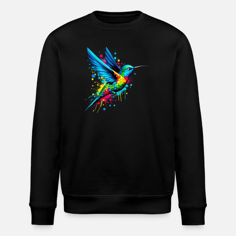 Hummingbird - Stanley/Stella ROLLER Unisex Organic Sweatshirt - black