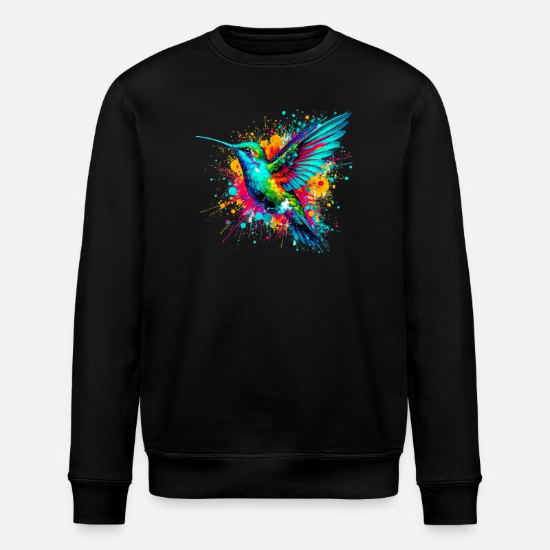 Kolibri - Stanley/Stella Unisex Bio-Sweatshirt ROLLER - Schwarz