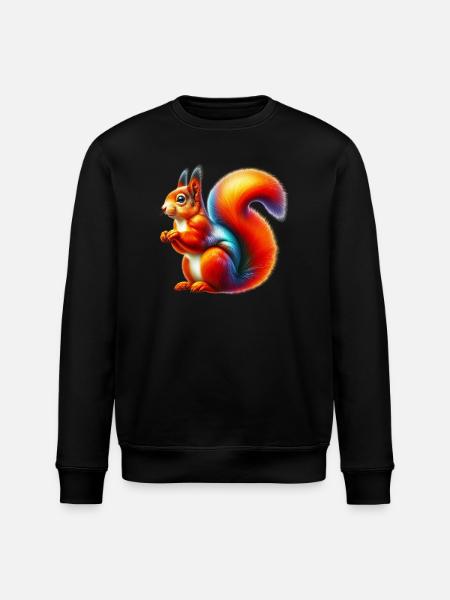 Squirrel - Stanley/Stella ROLLER Unisex Organic Sweatshirt - black