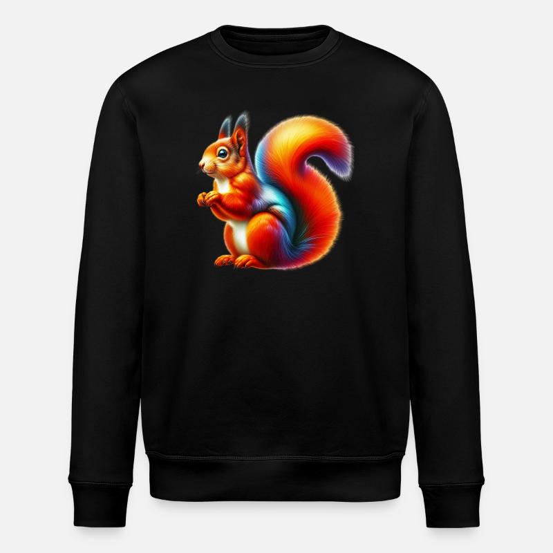Squirrel - Stanley/Stella ROLLER Unisex Organic Sweatshirt - black