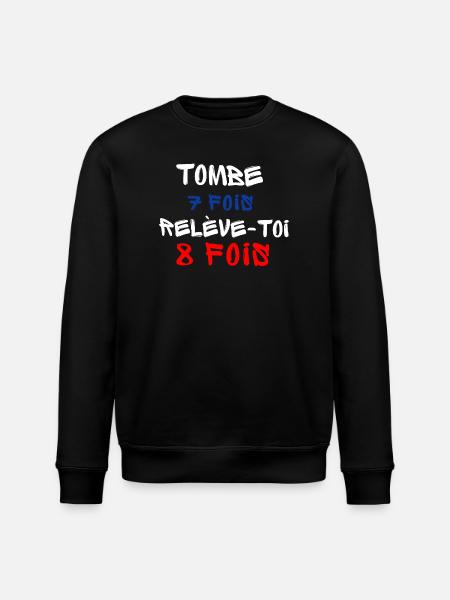 Témoignage d'Optimisme et de Résilience - Sweat bio ROLLER Stanley/Stella Unisexe - noir