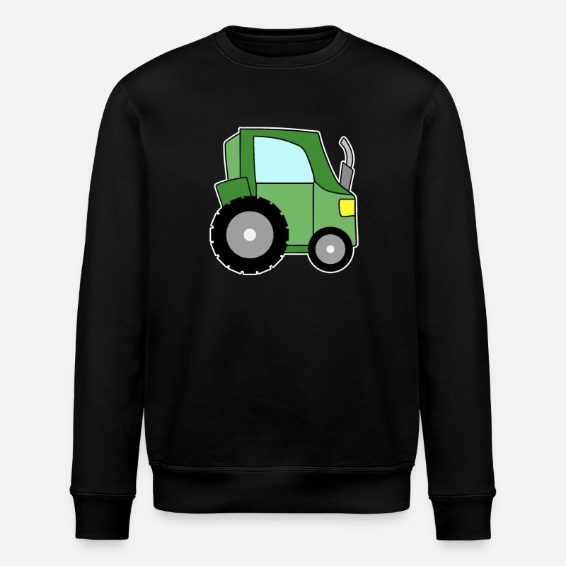 Tracteur vert - Sweat bio ROLLER Stanley/Stella Unisexe - noir