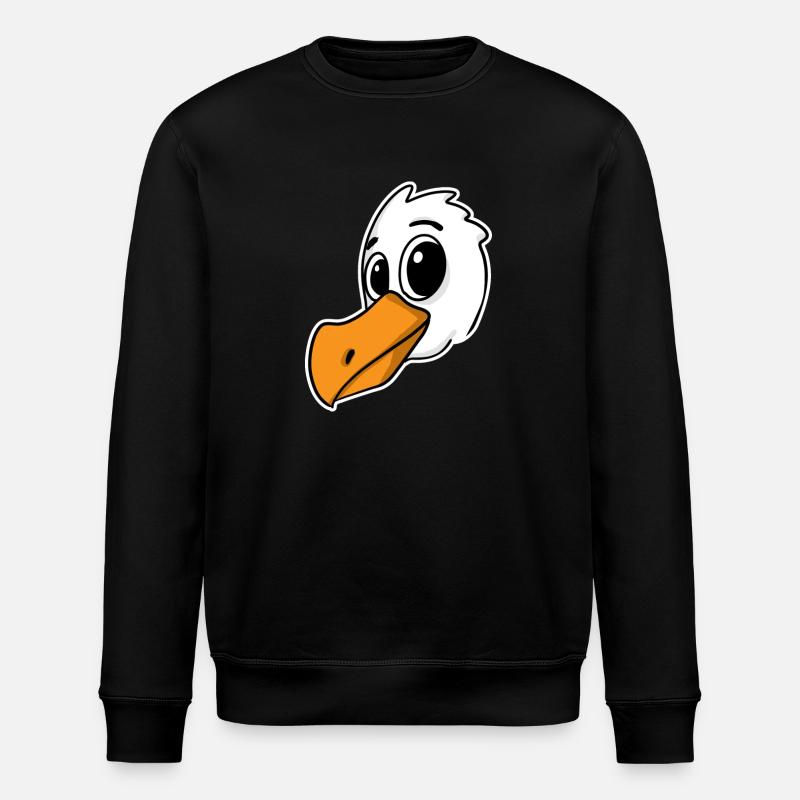 Seagull Bird North Sea - Stanley/Stella ROLLER Unisex Organic Sweatshirt - black