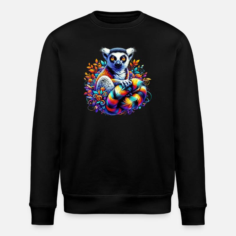 Lemur - Stanley/Stella Unisex Bio-Sweatshirt ROLLER - Schwarz