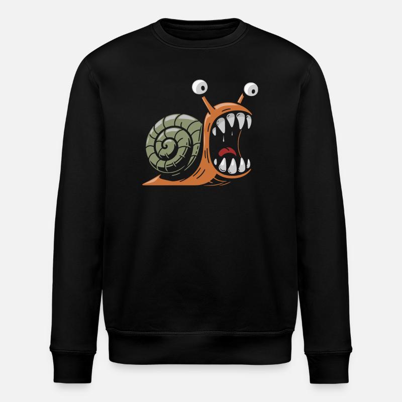 escargot avec des grandes dents - Sweat bio ROLLER Stanley/Stella Unisexe - noir