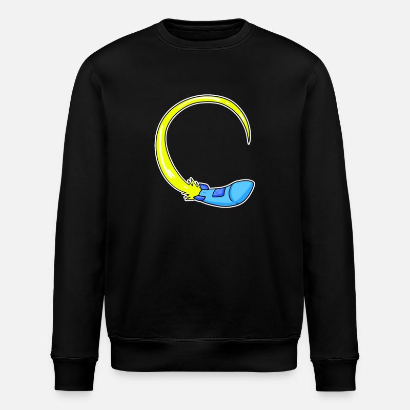 Rocket motif - Stanley/Stella ROLLER Unisex Organic Sweatshirt - black