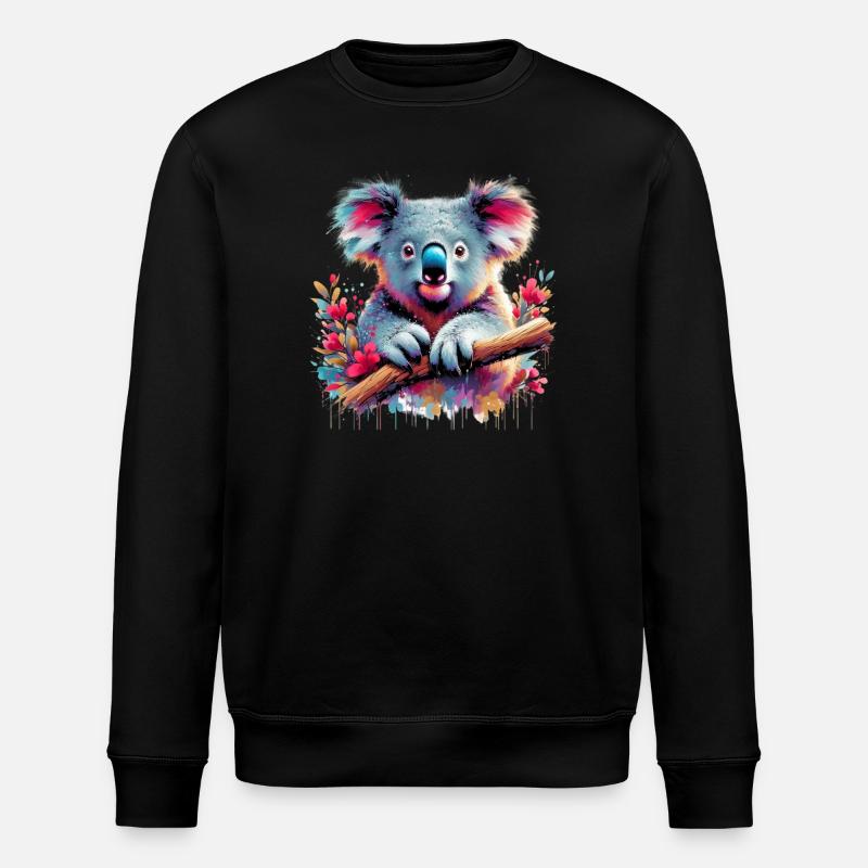 Koala - Sweat bio ROLLER Stanley/Stella Unisexe - noir