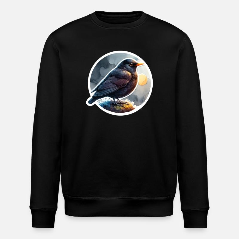 Amsel - Stanley/Stella Unisex Bio-Sweatshirt ROLLER - Schwarz